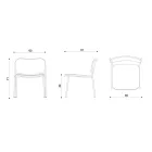 Wohnzimmersessel aus Stoff und Metall Made in Italy 2 Stück - Sangria Viadurini