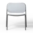 Wohnzimmersessel aus Stoff und Metall Made in Italy 2 Stück - Sangria Viadurini