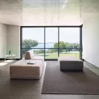 Quadratischer Wohnzimmersessel mit Stoffbezug Made in Italy - Lilium Viadurini