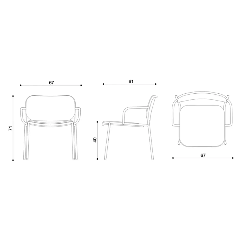 Wohnzimmersessel mit Stoffbezug Made in Italy 2 Stück - Sangria Viadurini