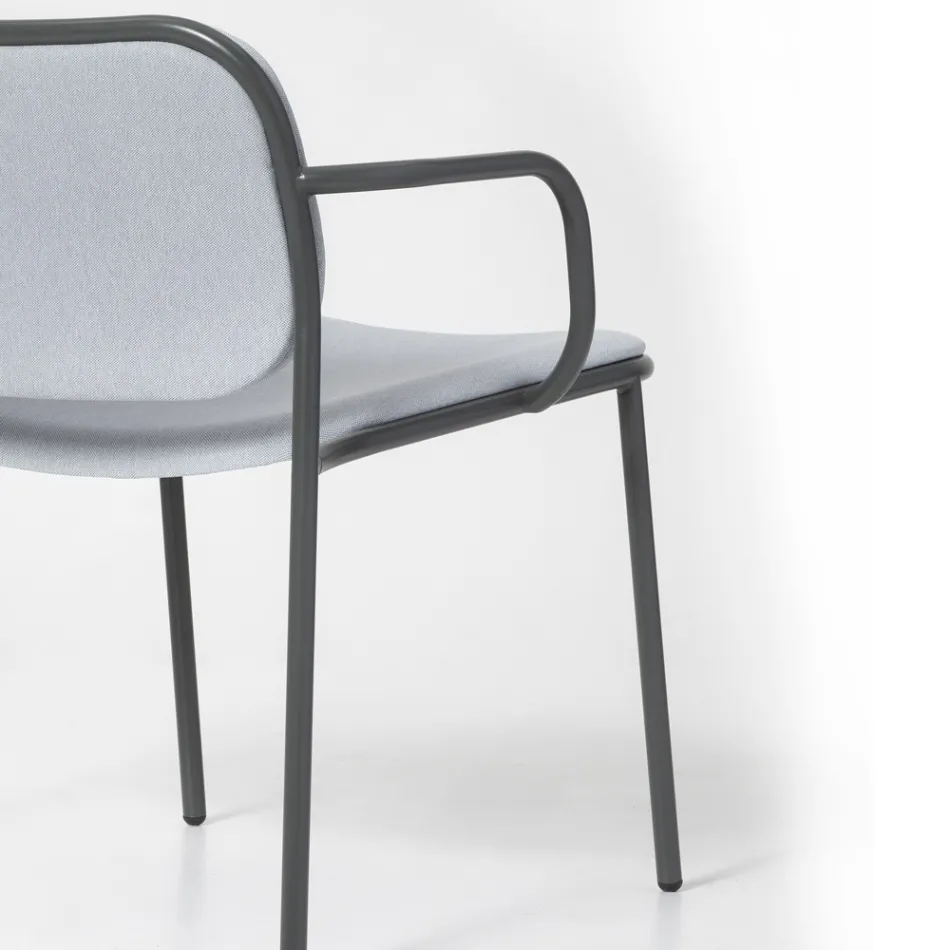 Wohnzimmersessel mit Stoffbezug Made in Italy 2 Stück - Sangria Viadurini