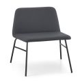 Hochwertiger Wohnzimmer Sessel aus Stoff und Metall Made in Italy - Molde