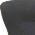 Drehbarer Wohnzimmersessel aus Leder und Metall Made in Italy - Butterfly Viadurini