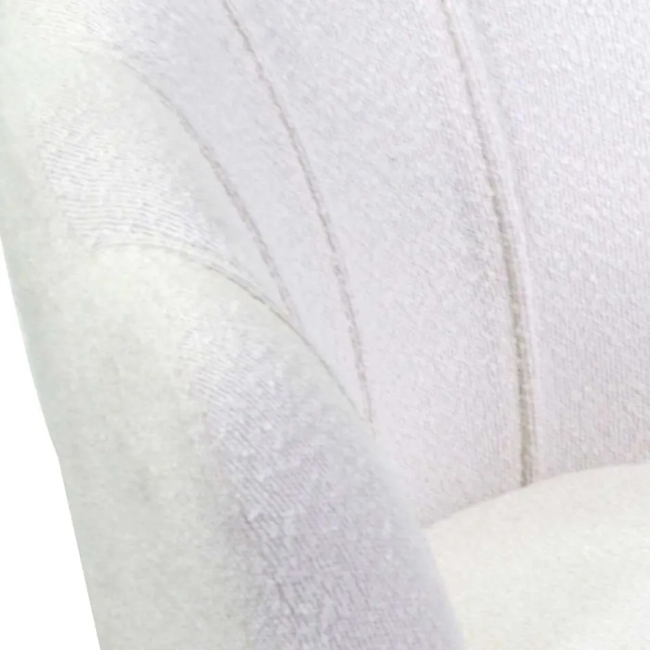 Wohnzimmersessel aus Metall und Stoff - Kulisse Viadurini