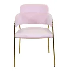 Wohnzimmersessel aus goldenem Metall und Samt - Flagge Viadurini