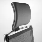 Ergonomischer Bürodrehstuhl mit Rollen und Kopfstütze - Gimiglia Viadurini