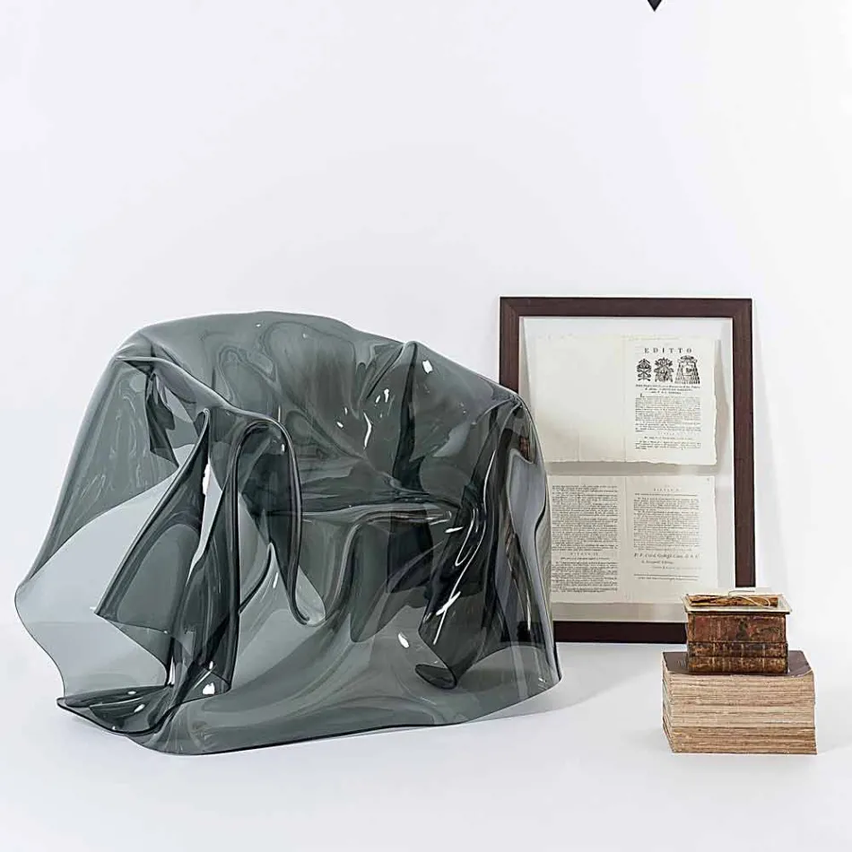 Moderner Design-Sessel aus rauchigem Plexiglas Paris, hergestellt in Italien Viadurini