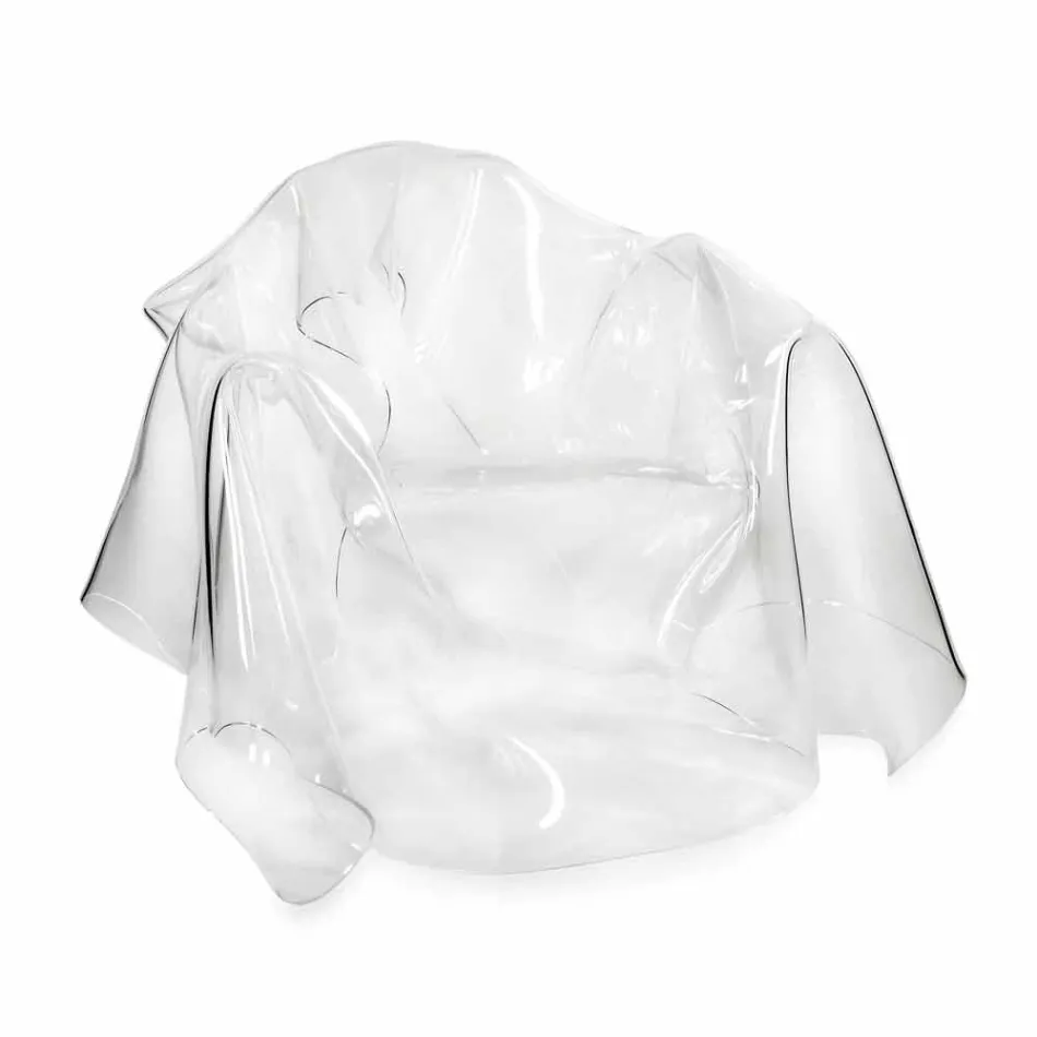 Moderner Design-Sessel aus transparentem Plexiglas Paris, hergestellt in Italien Viadurini