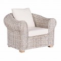 Ethnischer Sessel für Indoor oder Indoor Outdoor Rattan Homemotion - Francioso