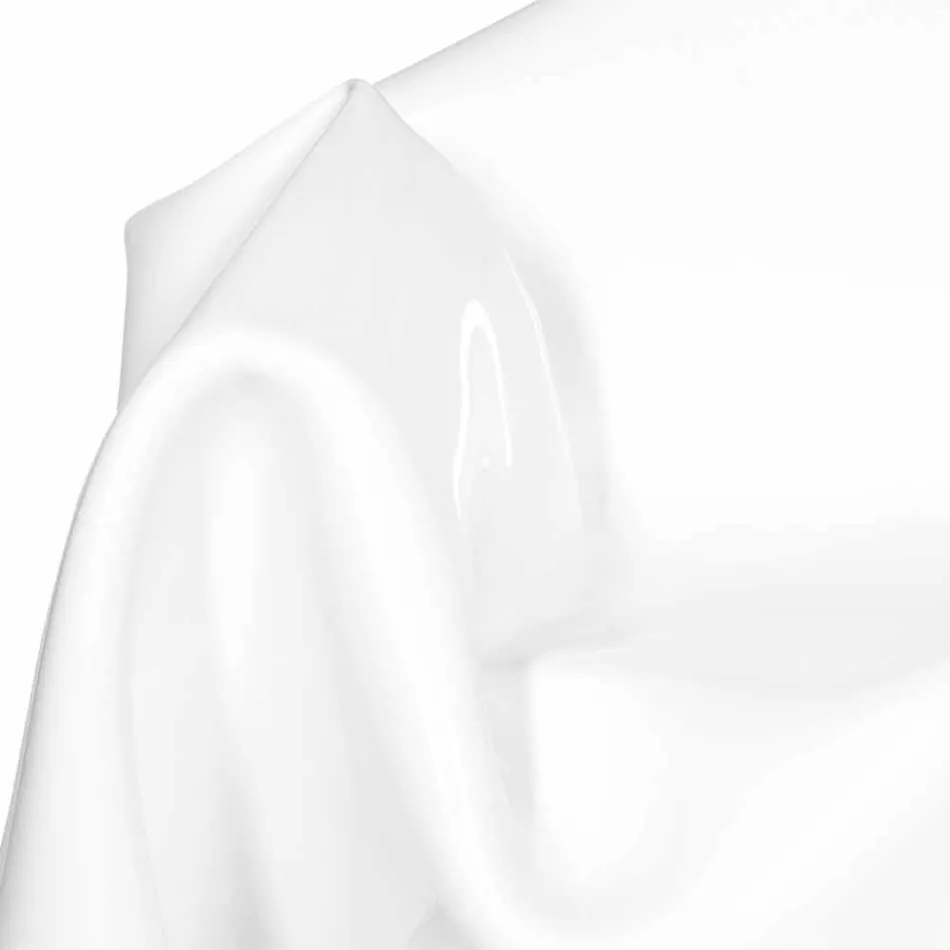 Moderner Design-Sessel aus weißem Plexiglas Paris, hergestellt in Italien Viadurini