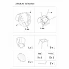 Design-Sessel im Industriestil aus Eisen und Kunstleder - Pinny Viadurini