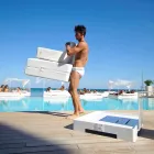 Trona Luxury Schwimmsessel weiß im Design, made in Italy Viadurini