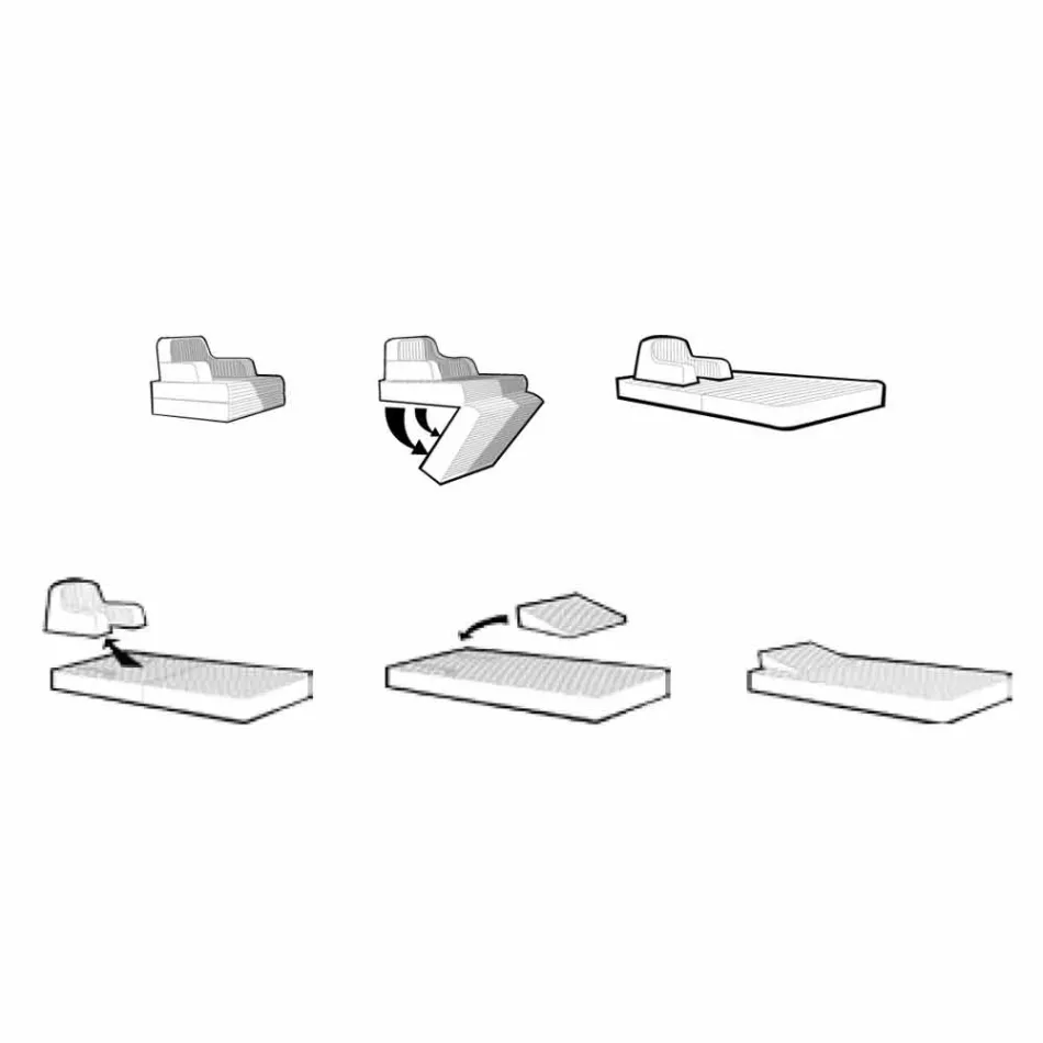 Trona Luxury Schwimmsessel weiß im Design, made in Italy Viadurini