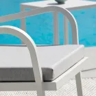 Stapelbarer Gartensessel aus Stahl Made in Italy 2 Stück - Aberdeen Viadurini