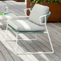 Lounge-Sessel mit Sitz und Rückenlehne aus nautischem Seil, hergestellt in Italien – Lisafilo