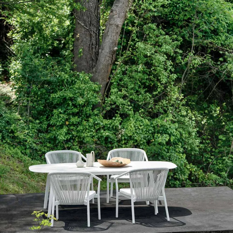 Garden Lounge Sessel Polsterstoff und Aluminium - Smart von Varaschin Viadurini