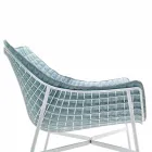 Varaschin Summer Modern Garden Lounge Chair aus Stahl Viadurini