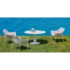 Varaschin Summer Modern Garden Lounge Chair aus Stahl Viadurini