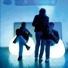 Leuchtender Outdoor-Sessel mit LED-Licht aus Polyethylen, hergestellt in Italien – Ervin Viadurini