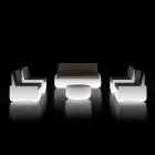 Heller Outdoor-Sessel aus Polyethylen mit Kissen, hergestellt in Italien – Belida Viadurini