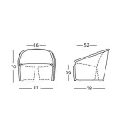 Leuchtender Outdoor-Sessel aus Polyethylen mit LED Made in Italy - Juli Viadurini