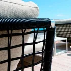 Moderner Design-Sessel aus Stahl und schwarzem oder weißem PVC für den Außenbereich - Ontario2 Viadurini