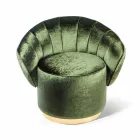 Sessel in modernem Design mit Belle-Stoff bezogen Viadurini