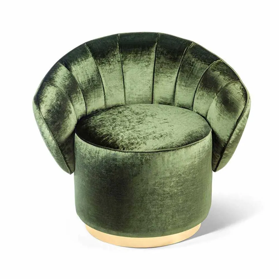 Sessel in modernem Design mit Belle-Stoff bezogen Viadurini