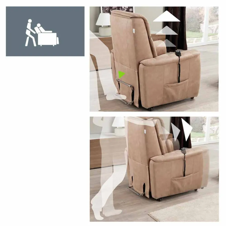 motorisierte Sessel alzapersona Via Venezia 1 Motor Viadurini