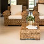 Outdoor-Sessel aus Abaca mit Kissen inklusive - Lagertha Viadurini