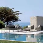 Outdoor-Sessel aus Stahl und Seil mit Kissen Made in Italy - Helga Viadurini