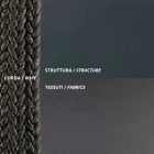 Outdoor-Sessel aus Stahl und Seil mit Kissen Made in Italy - Helga Viadurini