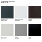 Outdoor-Sessel mit Stoff- und Metallarmlehnen Made in Italy - Cola Viadurini