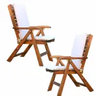 Klappbarer Gartensessel aus Teakholz Viadurini