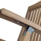 Verstellbarer Gartensessel aus Teakholz - Jade Viadurini