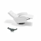 Relax-Sessel 2 Motoren drehen Leder / Stoff / Kunstleder modernes Bluma Viadurini