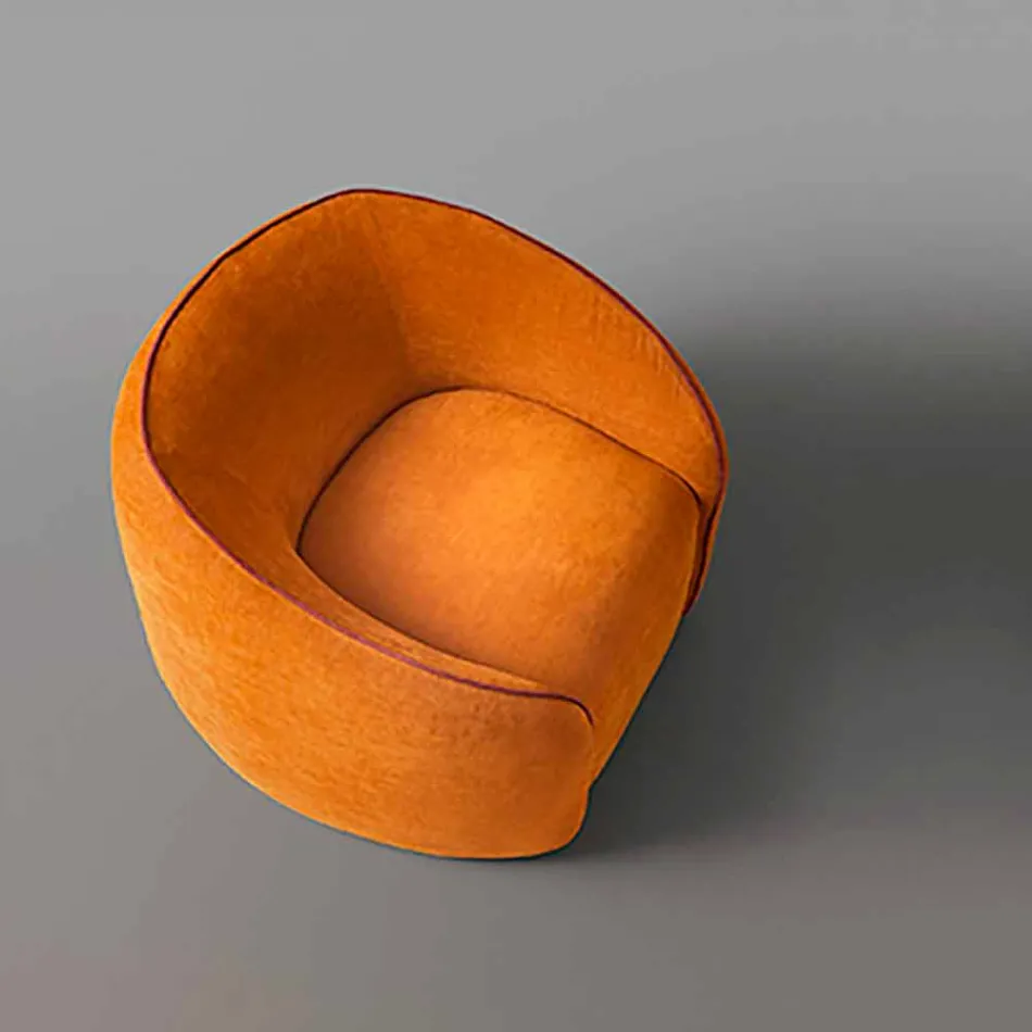 Relax Armchair Modernes Design Made in Italy aus farbigem Stoff - Baloo Viadurini