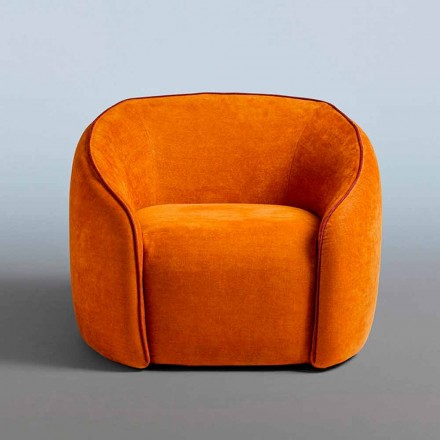 Relax Armchair Modernes Design Made in Italy aus farbigem Stoff - Baloo Viadurini