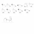 Sessel orthopädisches 4-Motoren entspannen gemacht in Italien Giglio, modernes Design Viadurini