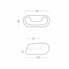 Farbiger runder Sessel Slide Chubby modernes Design aus Italien Viadurini