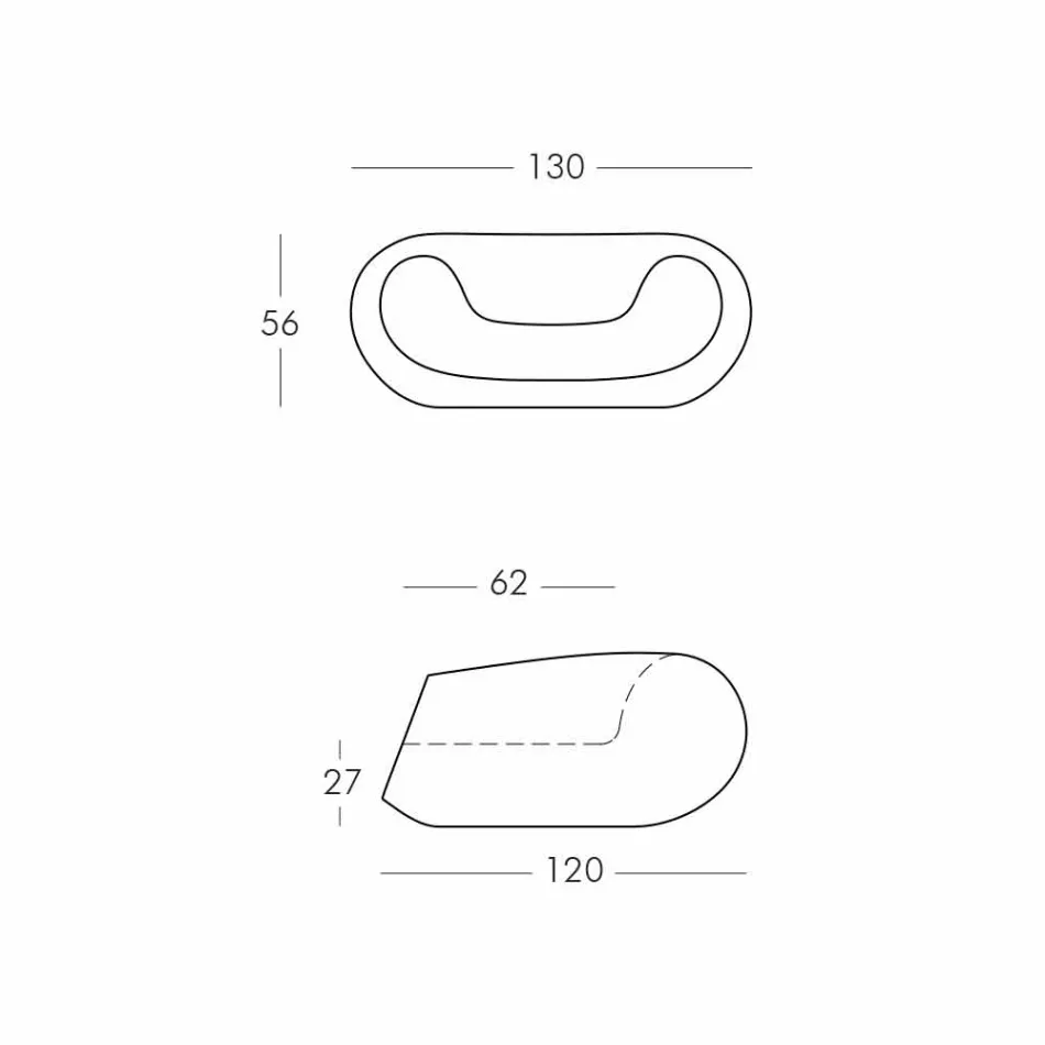 Farbiger runder Sessel Slide Chubby modernes Design aus Italien Viadurini