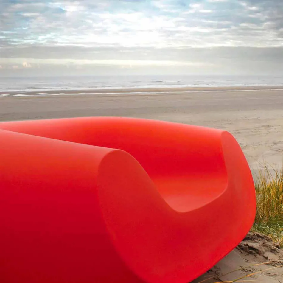 Farbiger runder Sessel Slide Chubby modernes Design aus Italien Viadurini