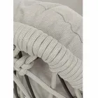 Aufhängender Outdoor-Sessel aus gewebtem Seil mit Stahlsockel - Soja Viadurini