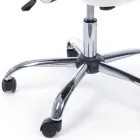 Bürostuhl Armlehnen und Kopfstütze aus Stahl und Netzgewebe - Cerreto Viadurini