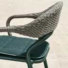 Outdoor-Sessel mit Sitzkissen Made in Italy - Noss by Varaschin Viadurini