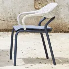 Outdoor-Sessel mit Sitzkissen Made in Italy - Noss by Varaschin Viadurini