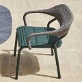 Outdoor-Sessel mit Sitzkissen Made in Italy - Noss by Varaschin
