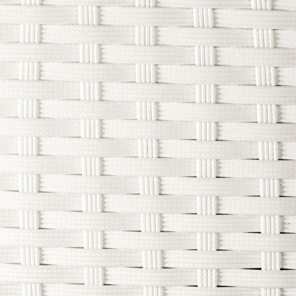 Stapelbarer Gartenstuhl aus geflochtenem Aluminium - Bruma Viadurini