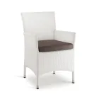 Stapelbarer Gartenstuhl aus geflochtenem Aluminium - Bruma Viadurini