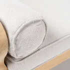 Outdoor-Sessel und Kissen aus Teakholz - Circe Viadurini